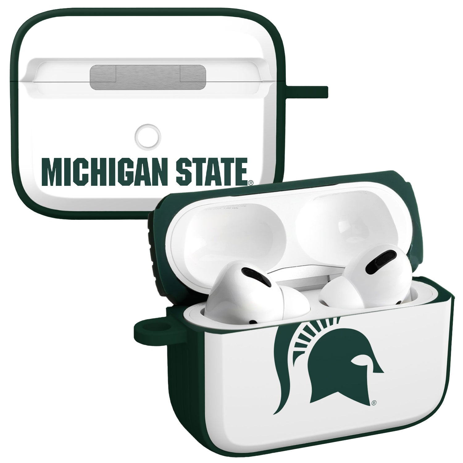 Michigan State MSU Spartans HDX Apple Airpods Pro 1 & 2 Case Cover | Affinity Bands 6