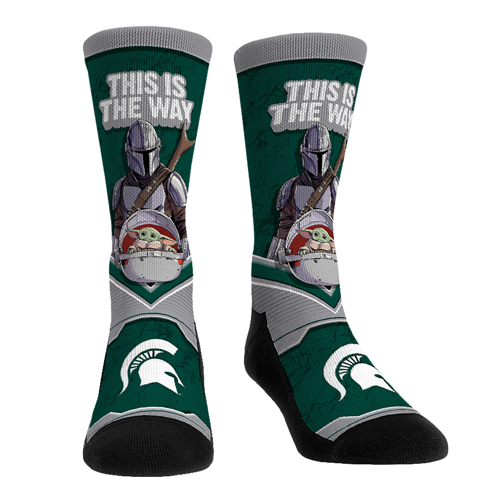 Michigan State Spartans - Star Wars  - This Is The Way | Rock 'Em Socks