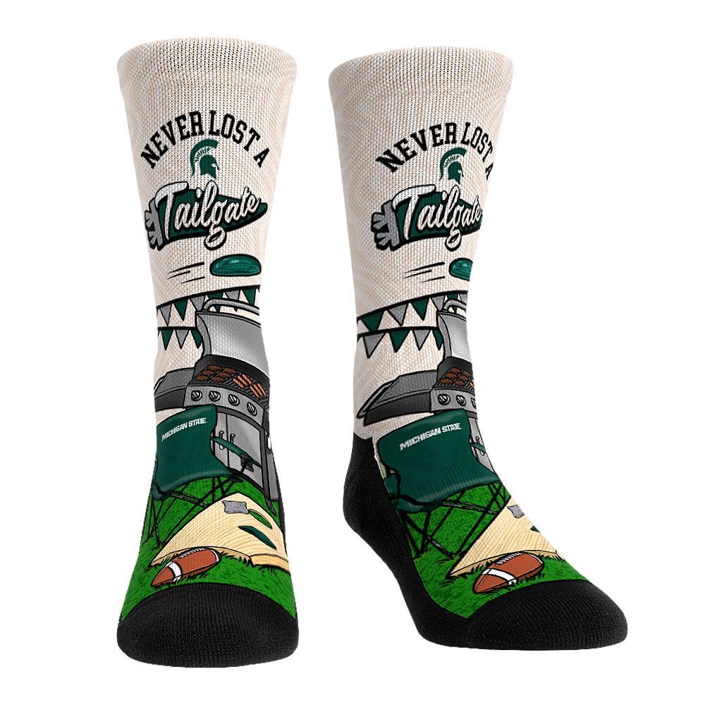 Michigan State Spartans - Never Lost a Tailgate | Rock 'Em Socks