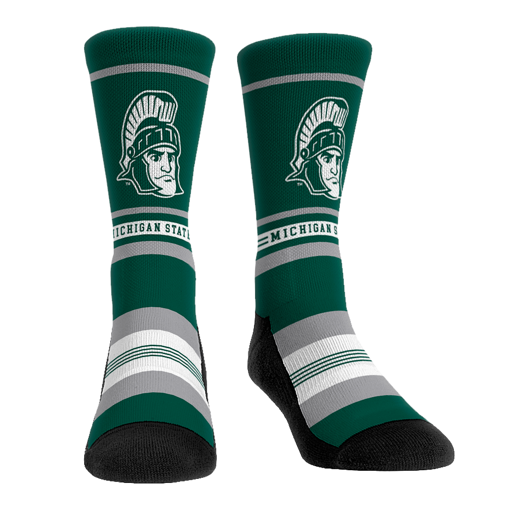 Michigan State Spartans - Game Face Mascot | Rock 'Em Socks