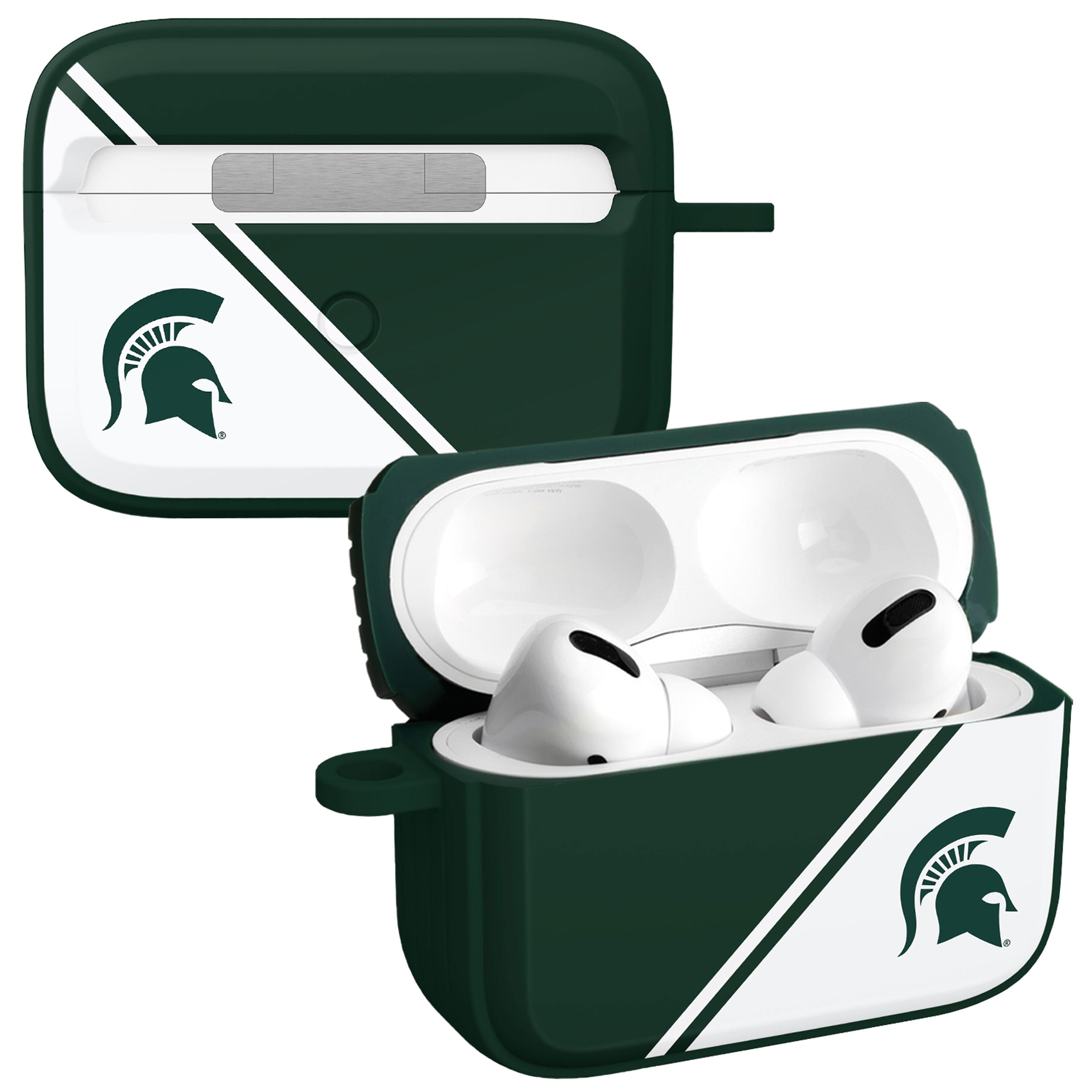 Michigan State Spartans HDX Champion Series Apple AirPods Pro 1 & 2 Case Cover | Affinity Bands