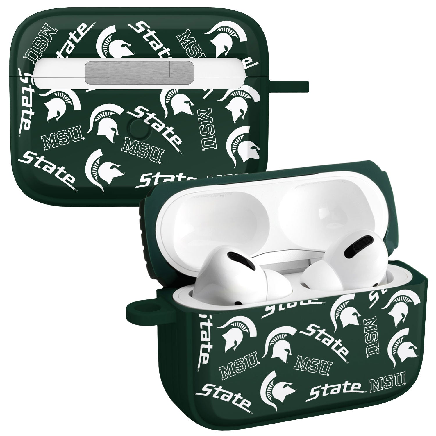 Michigan State MSU Spartans HDX Apple Airpods Pro 1 & 2 Case Cover | Affinity Bands 13