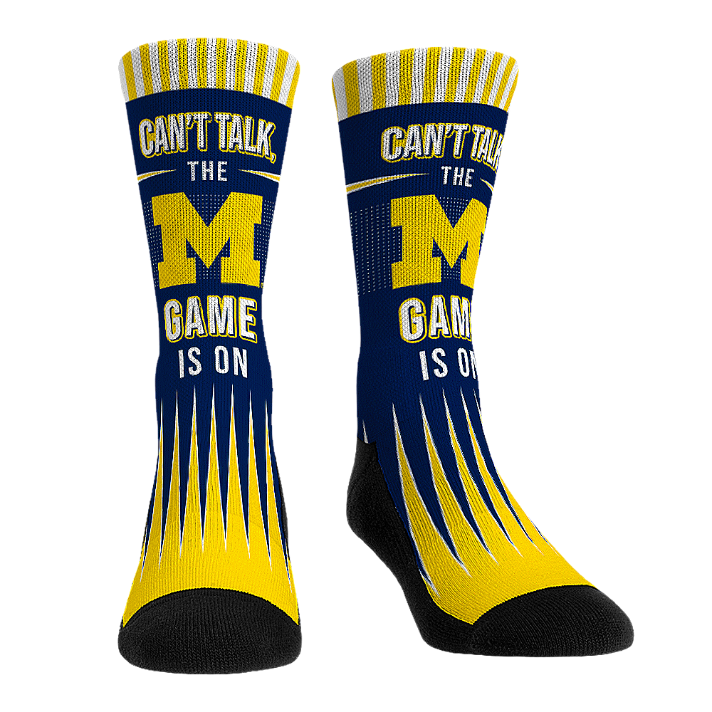 Michigan Wolverines - Can't Talk | Rock 'Em Socks