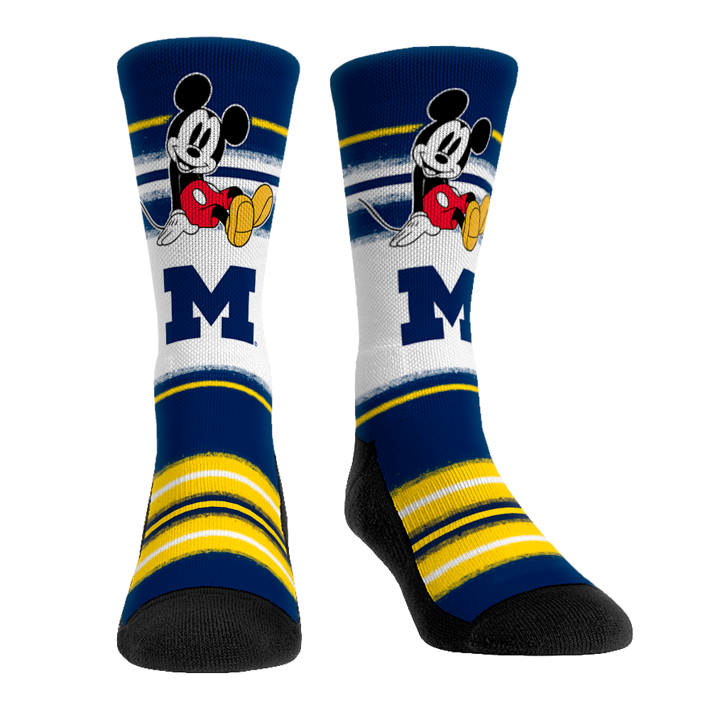 Michigan Wolverines - Disney  - Sit Stripe | Rock 'Em Socks