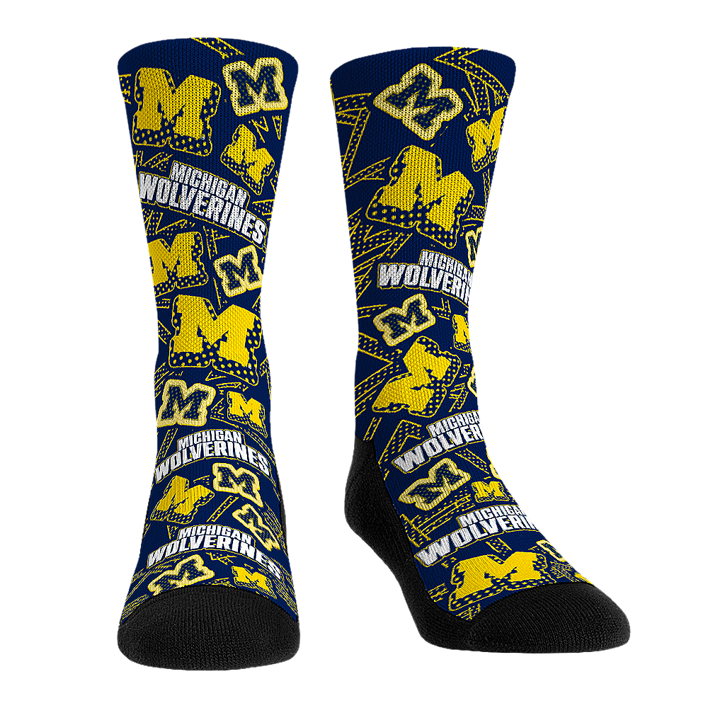 Michigan Wolverines - Microdot All-Over | Rock 'Em Socks