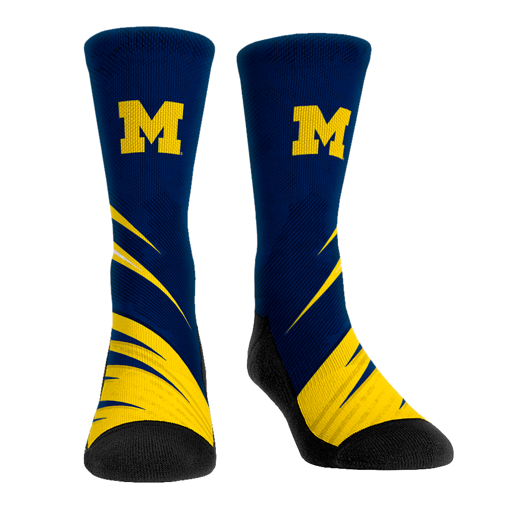 Michigan Wolverines - Slash Slant | Rock 'Em Socks