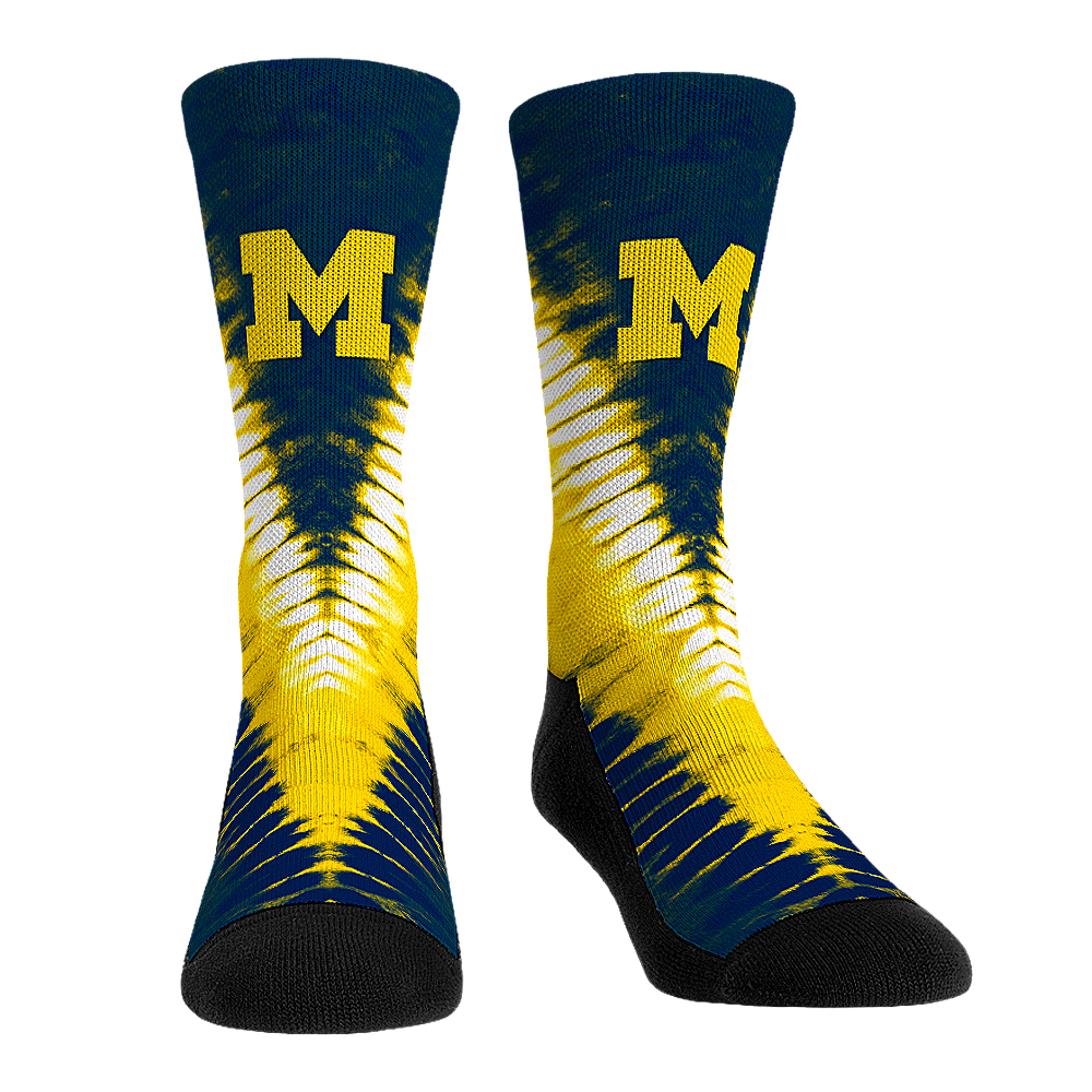 Michigan Wolverines - V Shape Tie Dye | Rock 'Em Socks