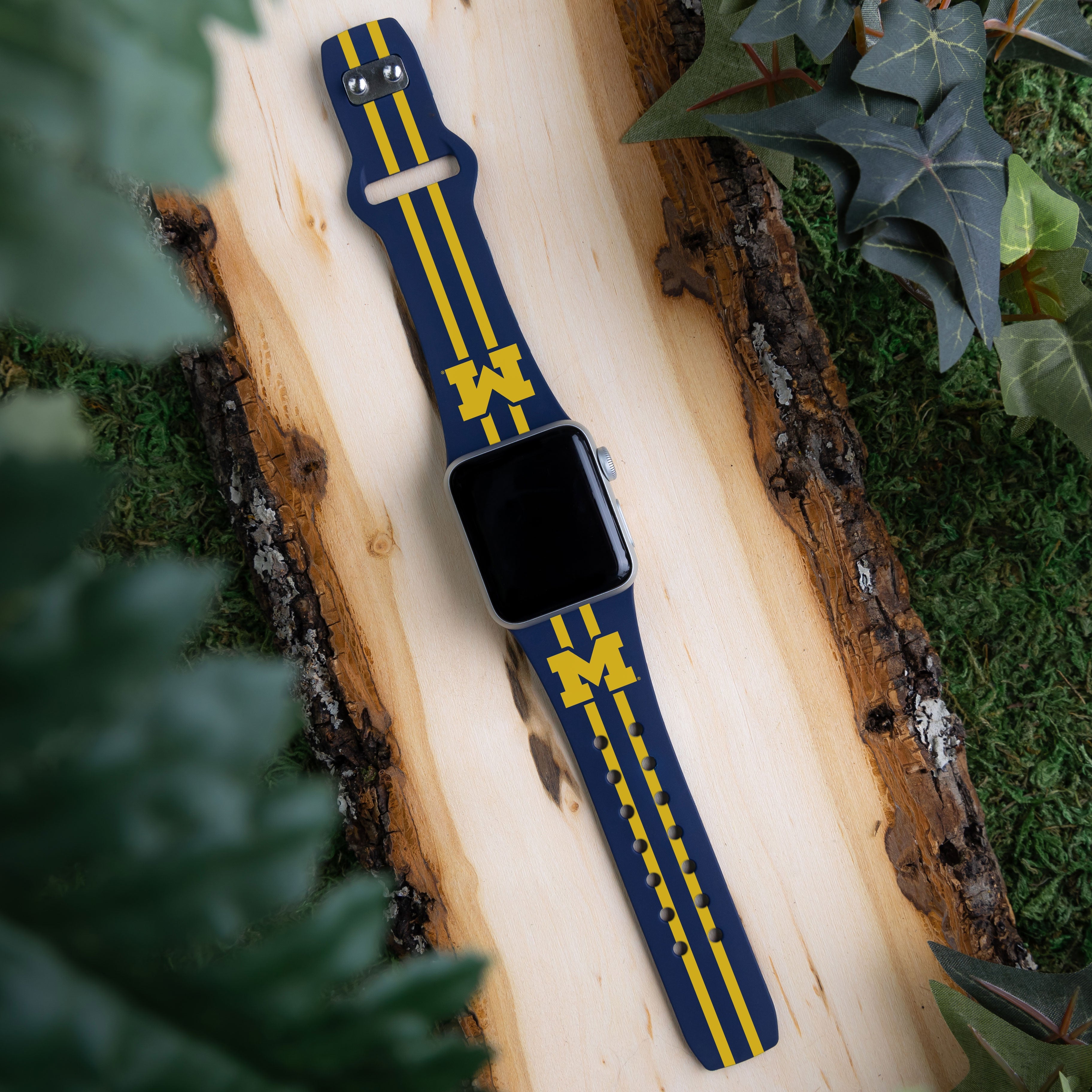 Michigan Wolverines HD Apple Watch Band 2