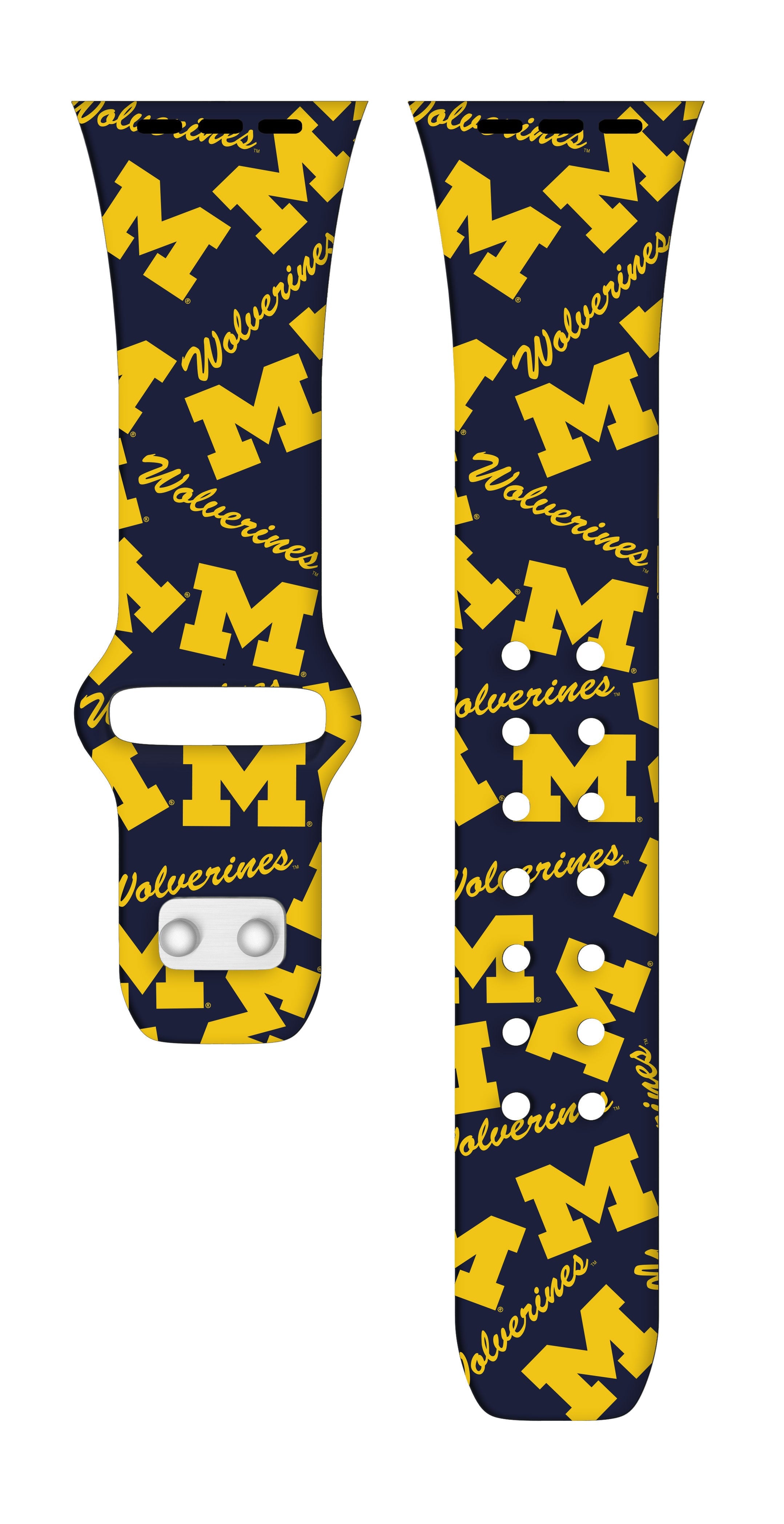 Michigan Wolverines HD Apple Watch Band 18