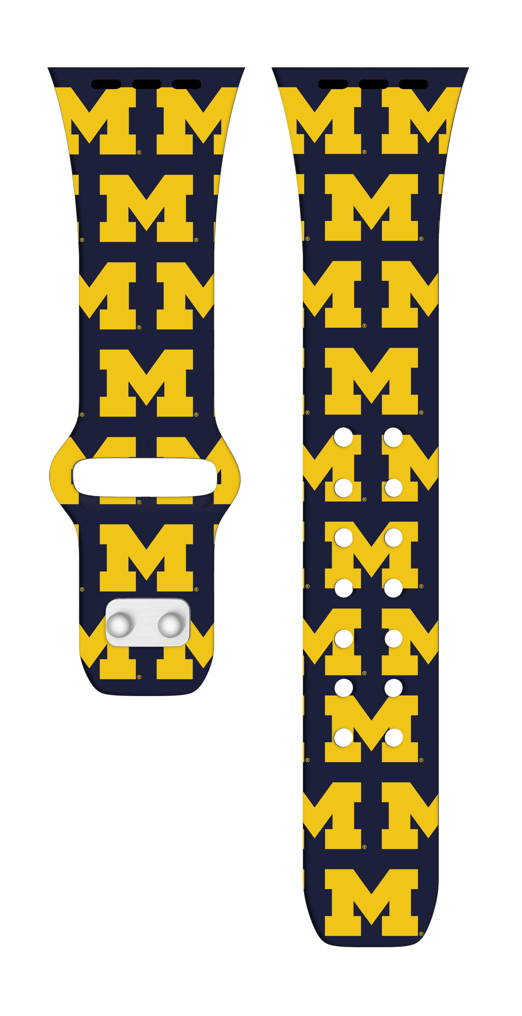 Michigan Wolverines HD Apple Watch Band 12