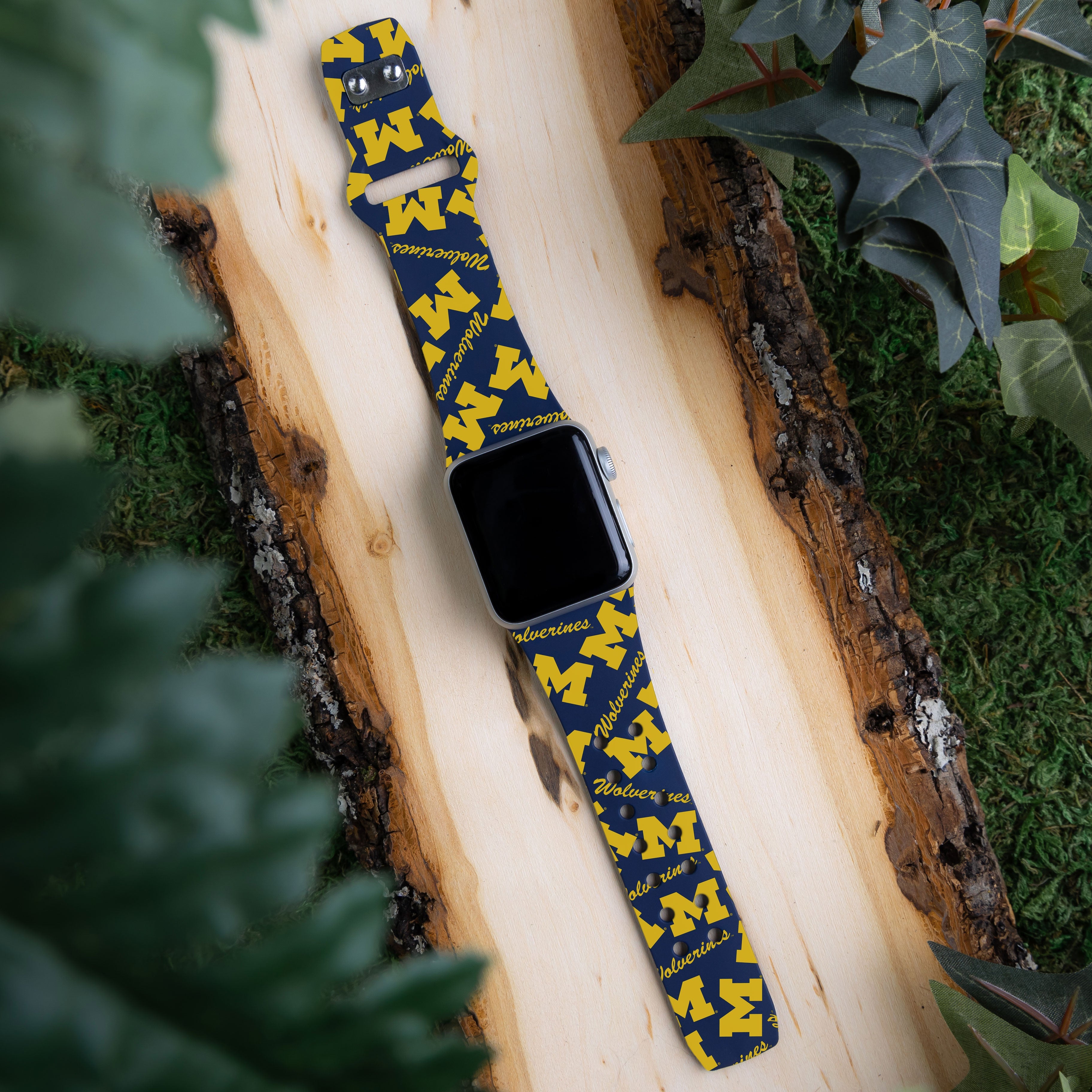 Michigan Wolverines HD Apple Watch Band 14