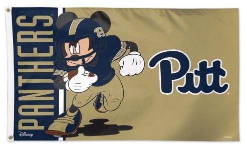 Mickey Mouse Pittsburgh Panthers Flag 3x5 Disney Football