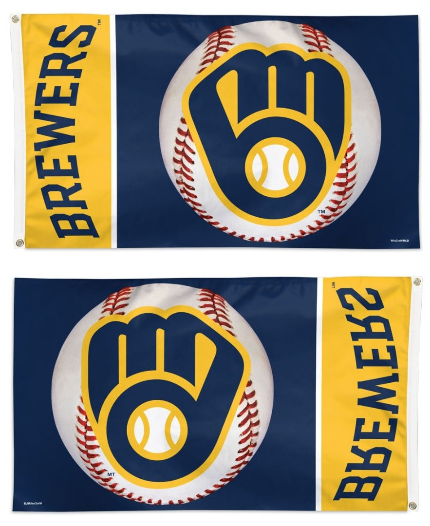Milwaukee Brewers Flag 3x5 Baseball Logo