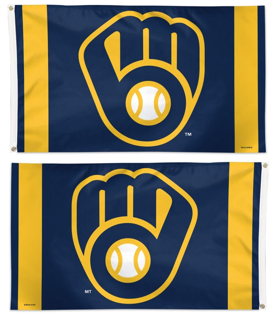 Milwaukee Brewers Flag 3x5 Vertical Stripe