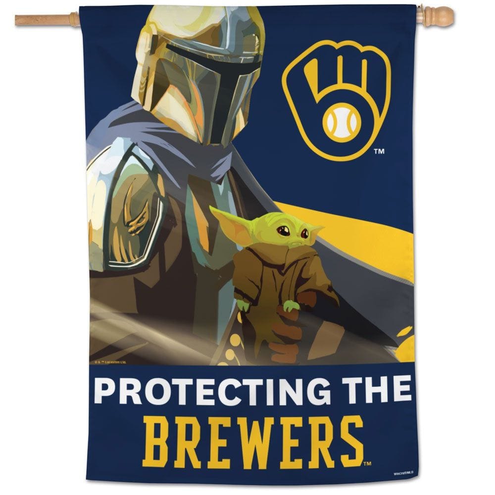 Milwaukee Brewers Flag Mandalorian Star Wars