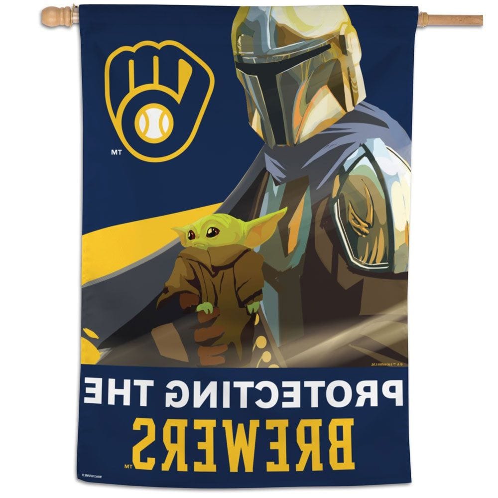 Milwaukee Brewers Flag Mandalorian Star Wars