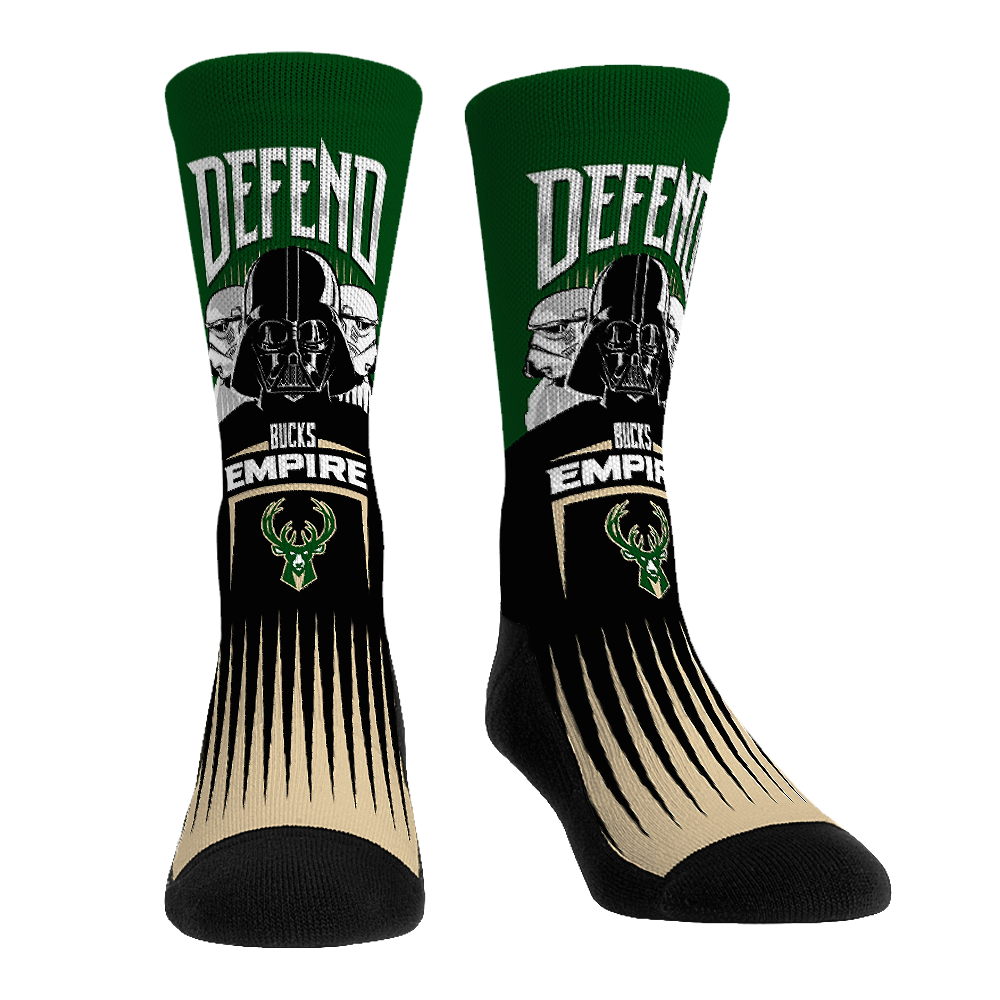 Milwaukee Bucks - Star Wars  - Defend The Empire | Rock 'Em Socks