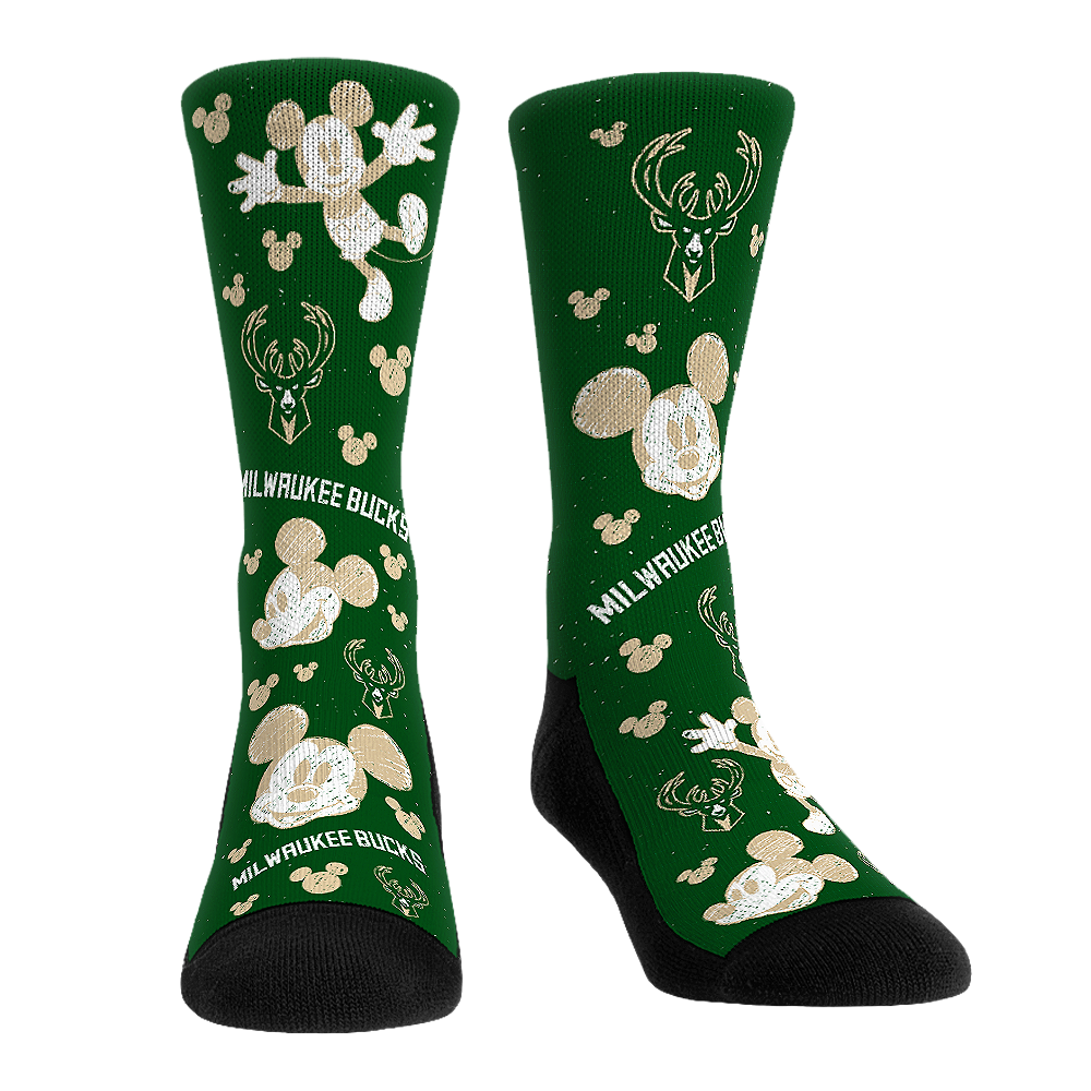 Milwaukee Bucks - Disney  - Mickey Sketch | Rock 'Em Socks