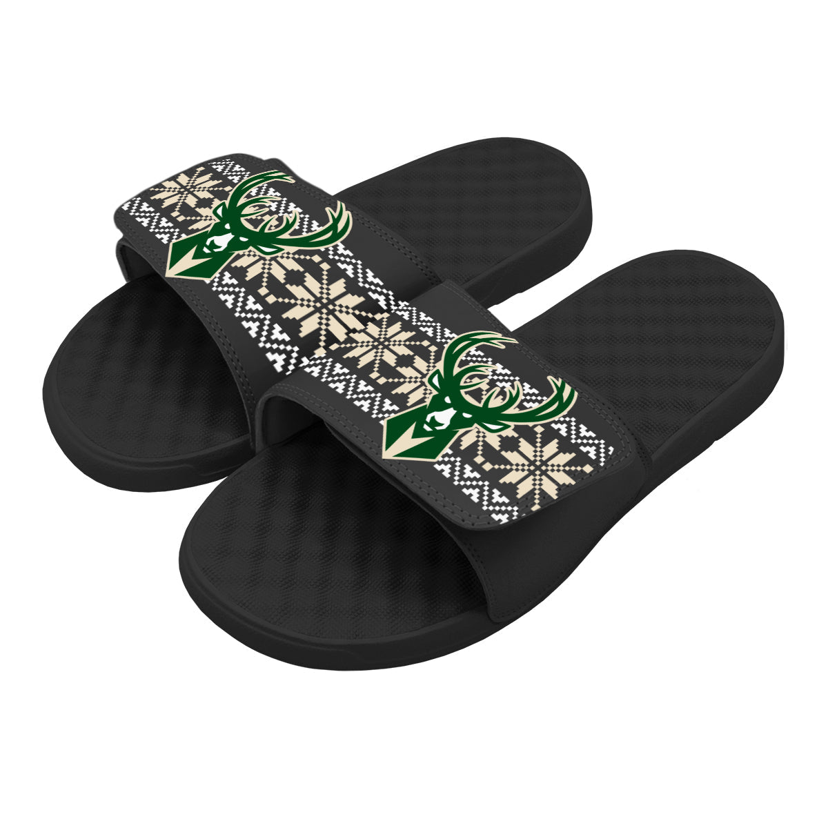 Milwaukee Bucks Ugly Sweater Slides 1