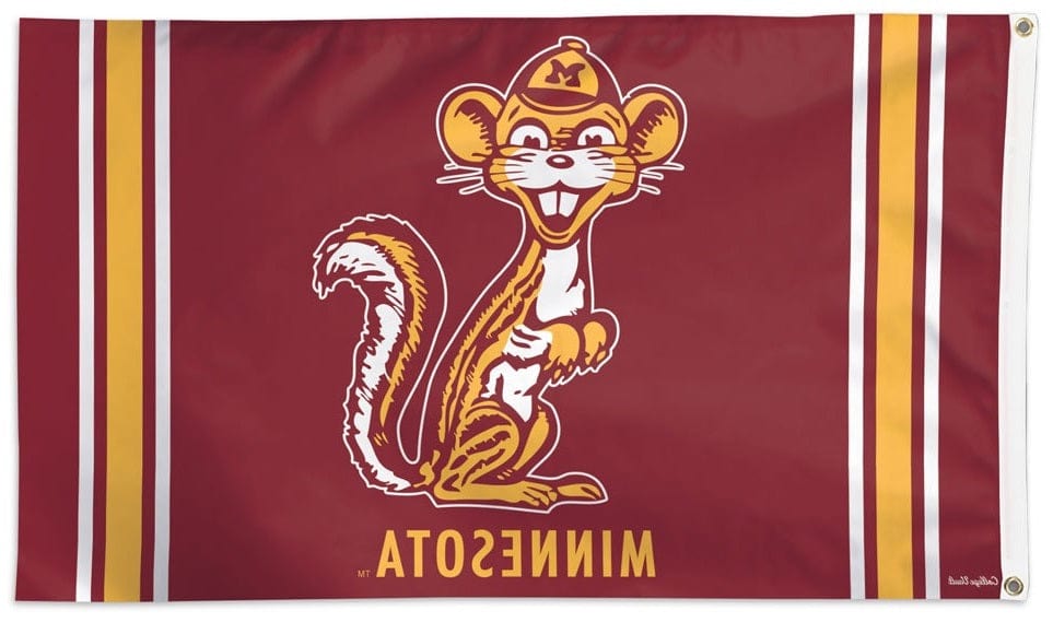 Minnesota Gophers Flag Vintage Logo 3x5 Throwback