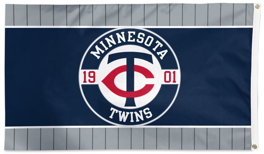Minnesota Twins Embroidered Flag 2 Sided 3x5 2