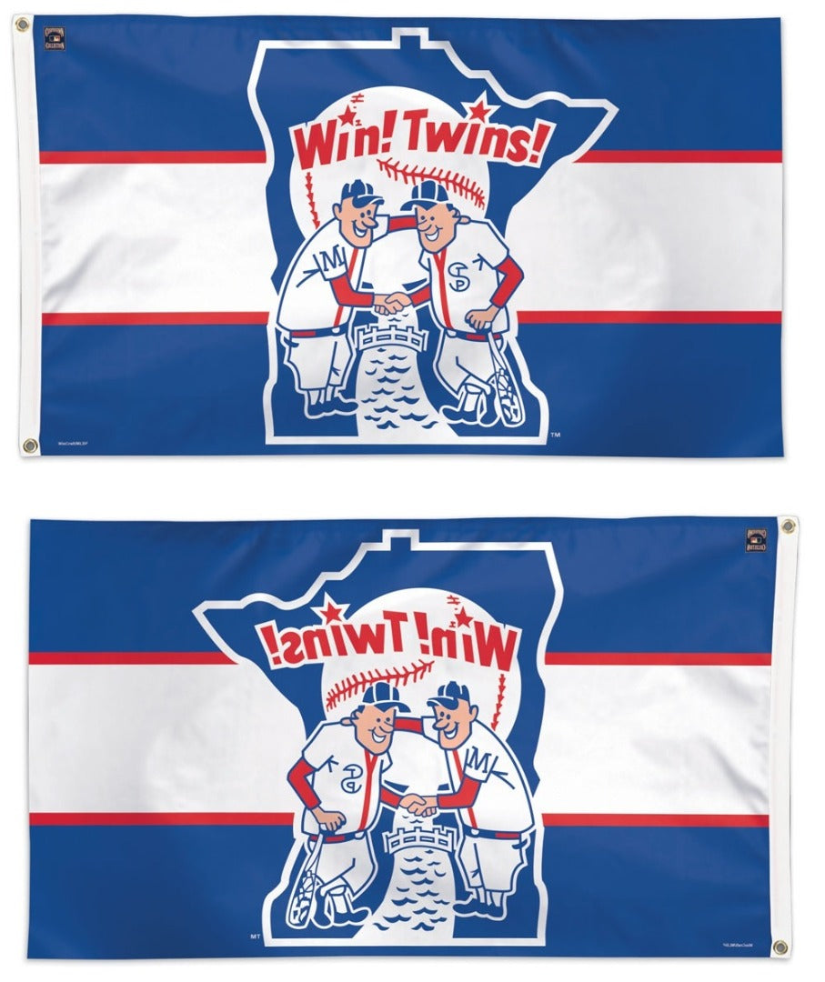 Minnesota Twins Flag 3x5 Throwback Logo