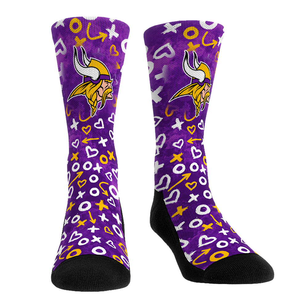 Minnesota Vikings - Valentine's Day Hearts | Rock 'Em Socks 1