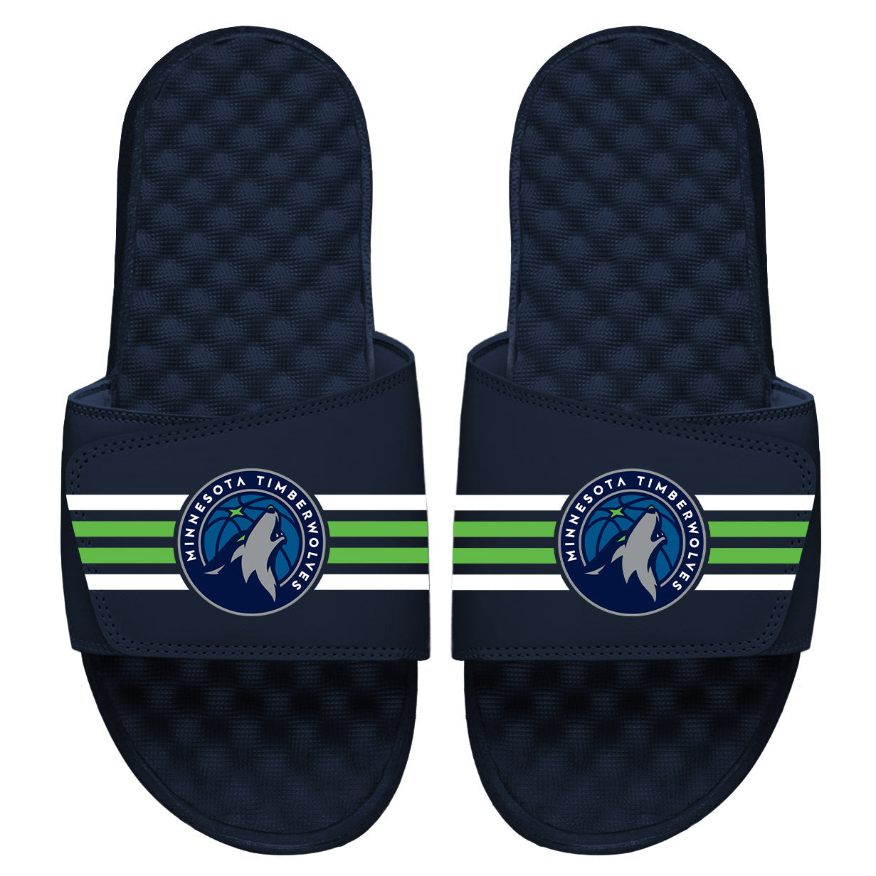 Minnesota Timberolves Stripes Slides 2