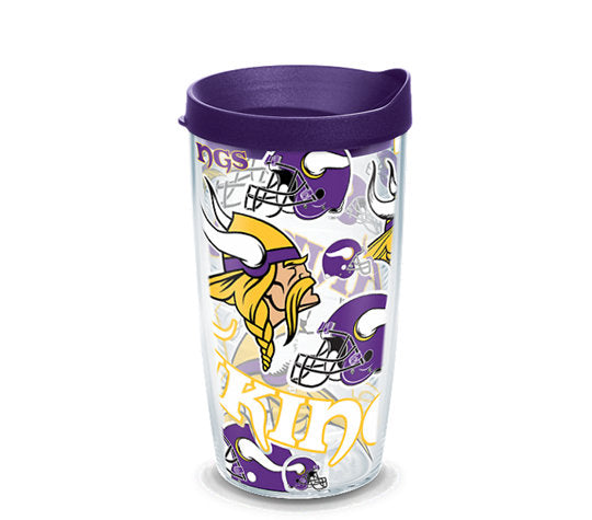 Minnesota Vikings - All Over Wrap Plastic Tumbler 1