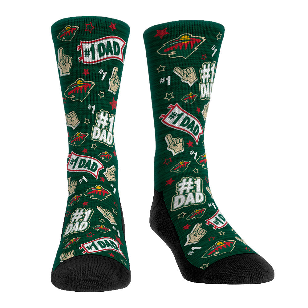Minnesota Wild - #1 Dad | Rock 'Em Socks