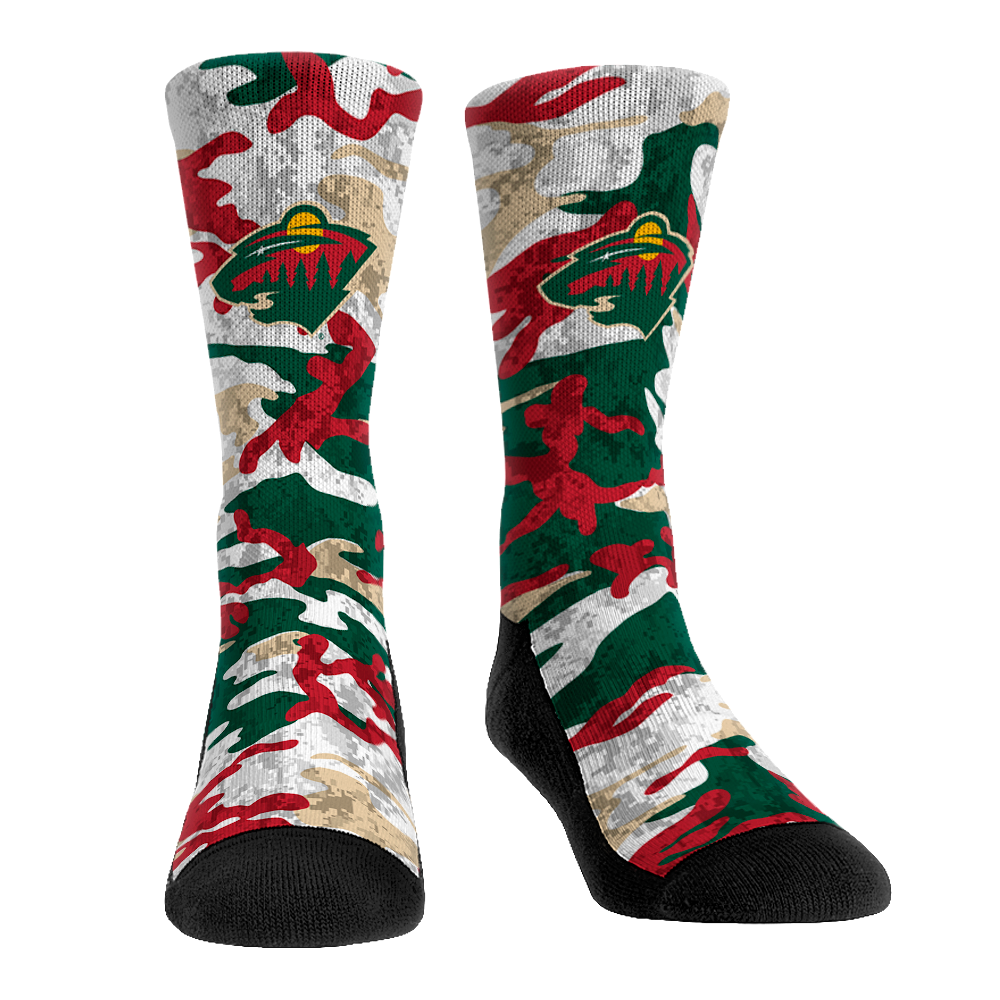 Minnesota Wild - What The Camo | Rock 'Em Socks