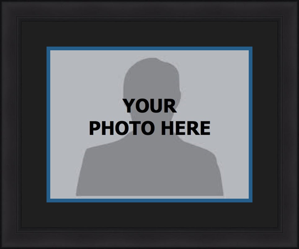 NBA Basketball Photo Picture Frame Kit - Minnesota Timberwolves (Black Matting, Blue Trim) 1