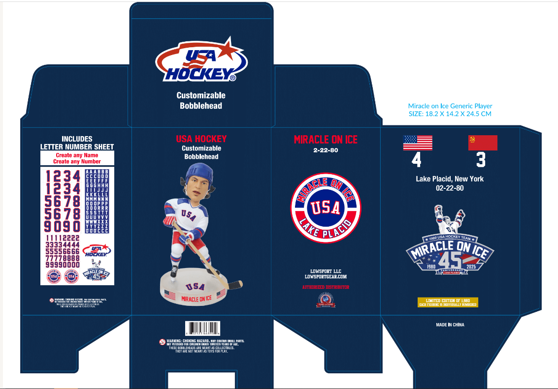 USA Hockey Miracle on Ice 6" Customizable Bobblehead 5