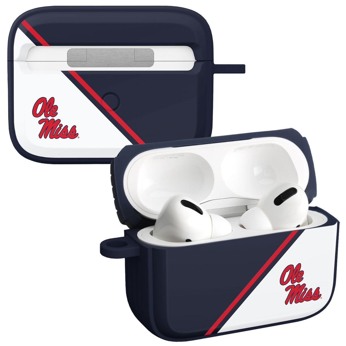 Mississippi Ole Miss Rebels HDX Champion Series Apple AirPods Pro 1 & 2 Case Cover | Affinity Bands