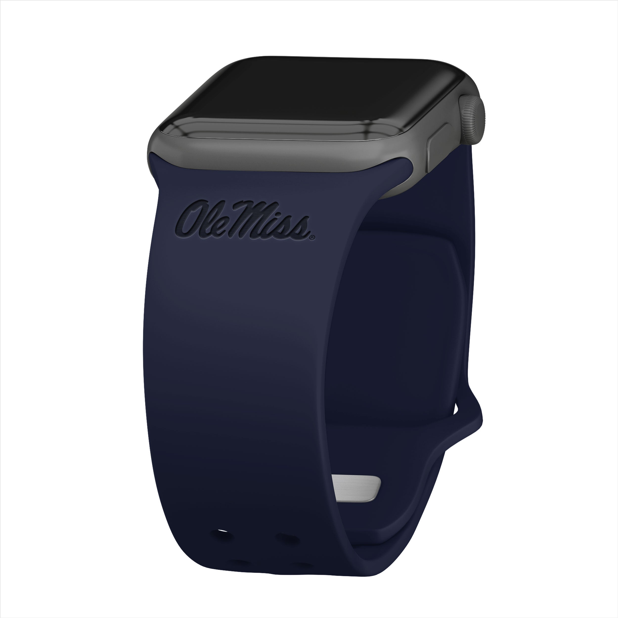 Mississippi Ole Miss Rebels Engraved Apple Watch Band 5