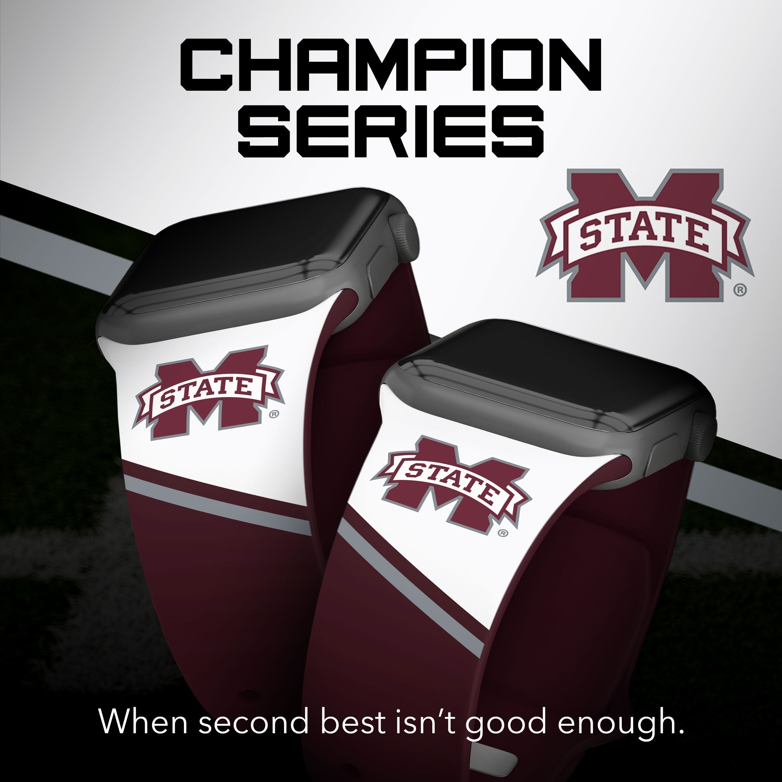 Mississippi State Bulldogs HD Apple Watch Band 18