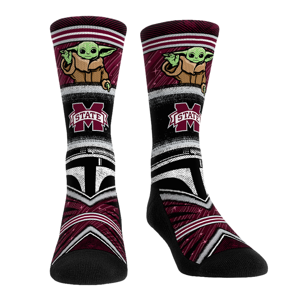 Mississippi State Bulldogs - Star Wars  - Grogu Intergalactic Fan | Rock 'Em Socks 1