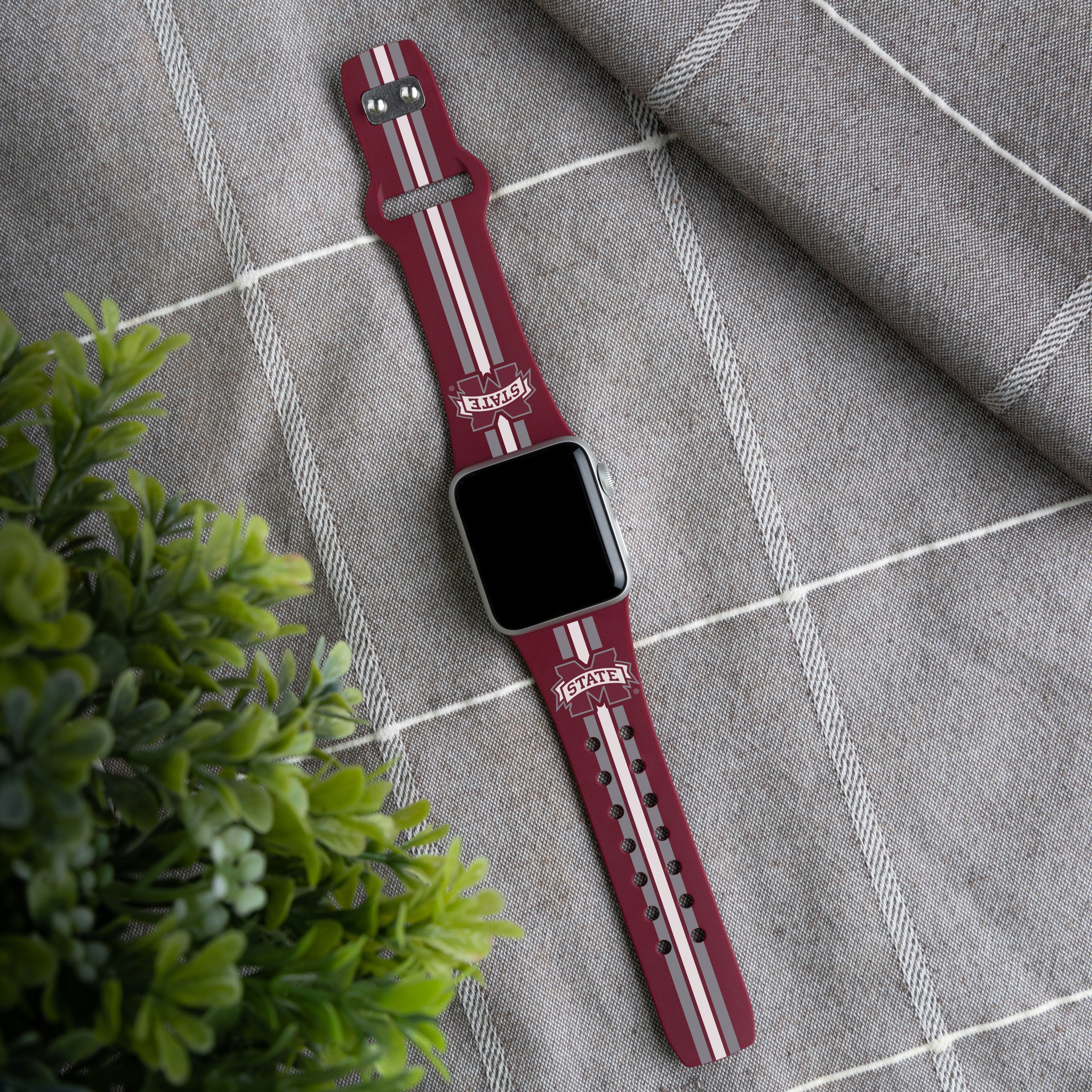 Mississippi State Bulldogs HD Apple Watch Band 2