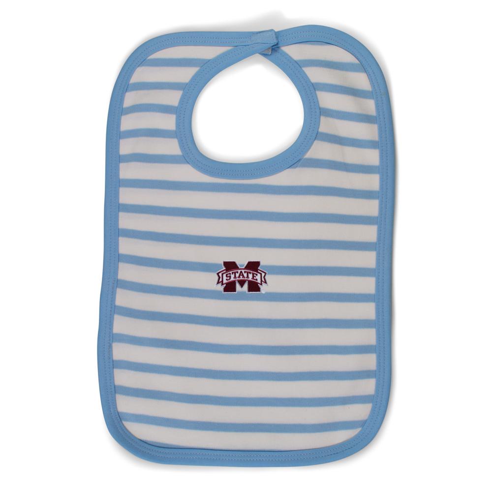 Mississippi State Infant Stripe Knit Bib | Two Feet Ahead