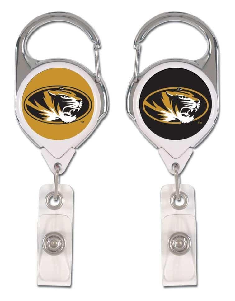 Missouri Tigers Reel 2 Sided Retractable Badge Holder