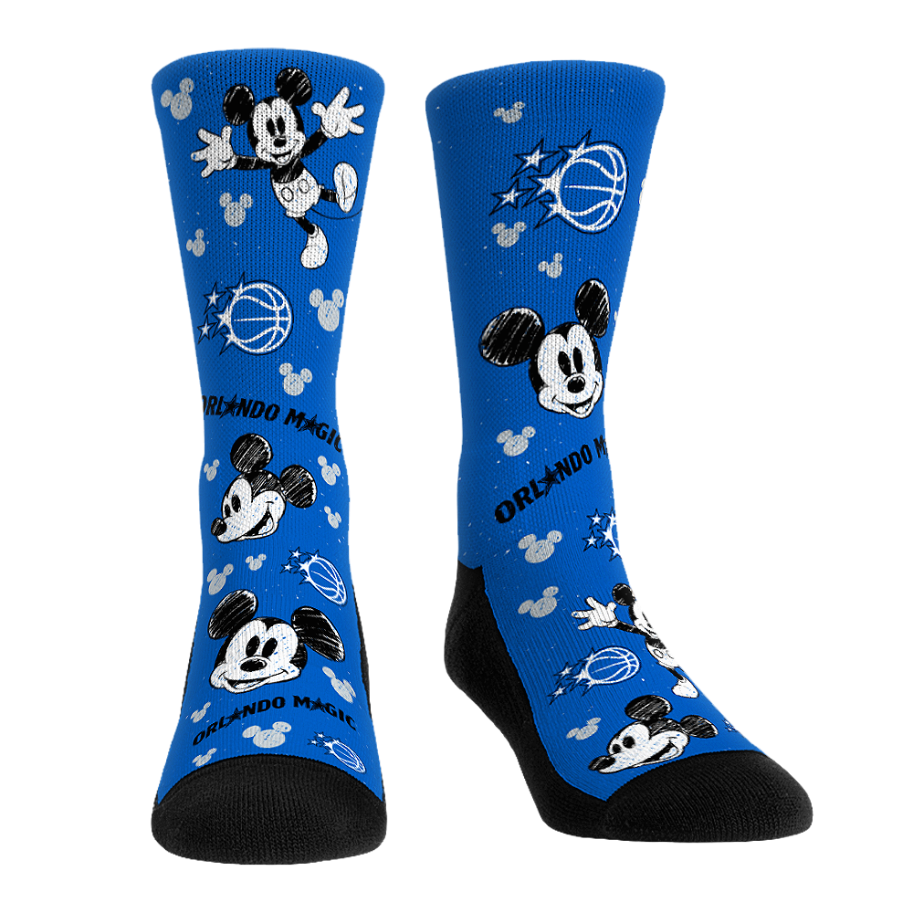 Orlando Magic - Disney  - Mickey Sketch | Rock 'Em Socks