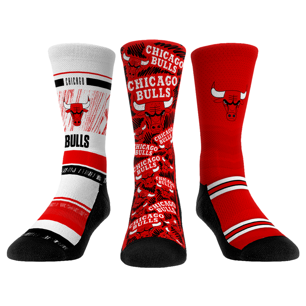 Chicago Bulls - 3-Pack | Rock 'Em Socks
