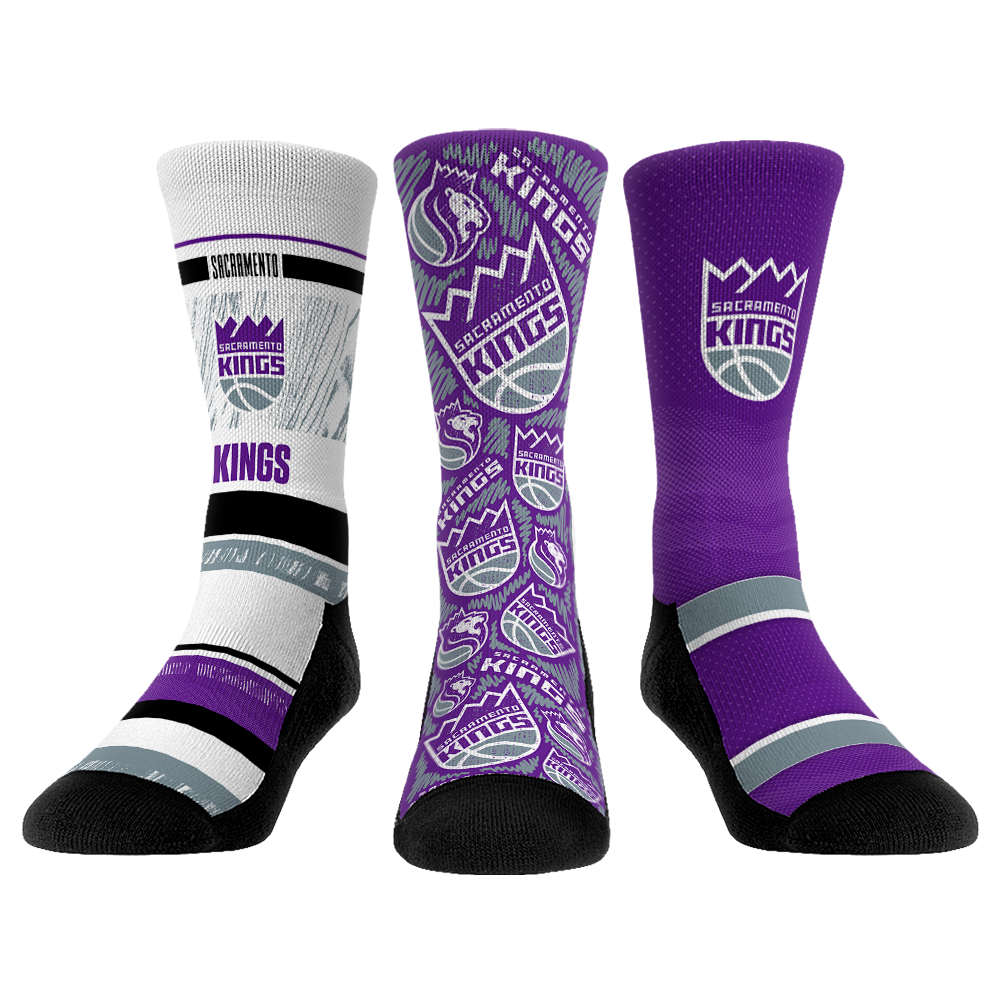 Sacramento Kings - 3-Pack | Rock 'Em Socks
