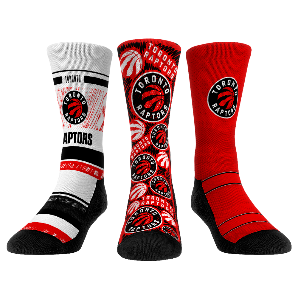 Toronto Raptors - 3-Pack | Rock 'Em Socks 1
