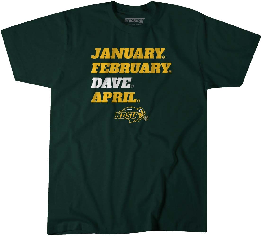 NDSU: January February Dave April 1