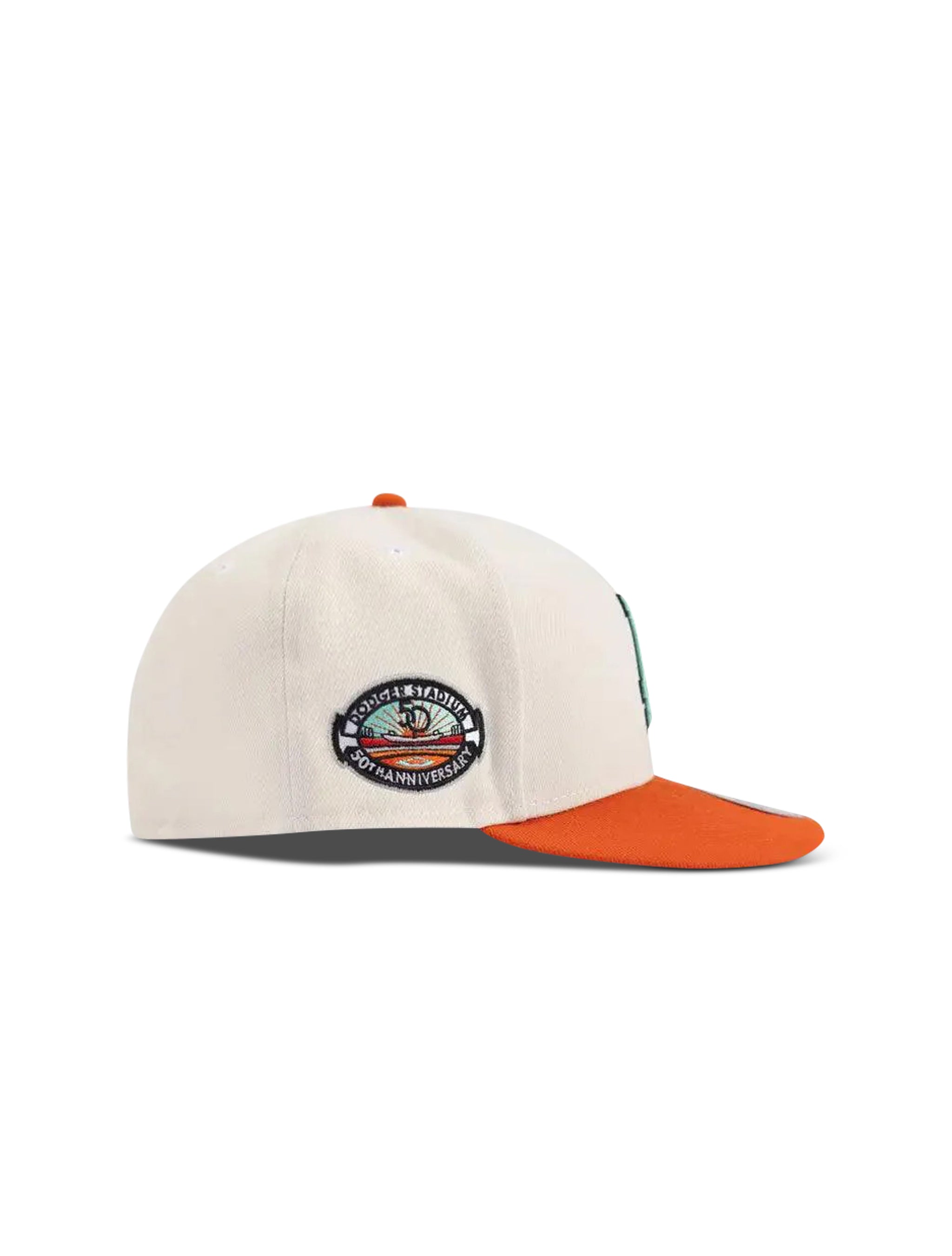 New Era 5950 Dodgers "50Th Anniversary" Patch Hat 2