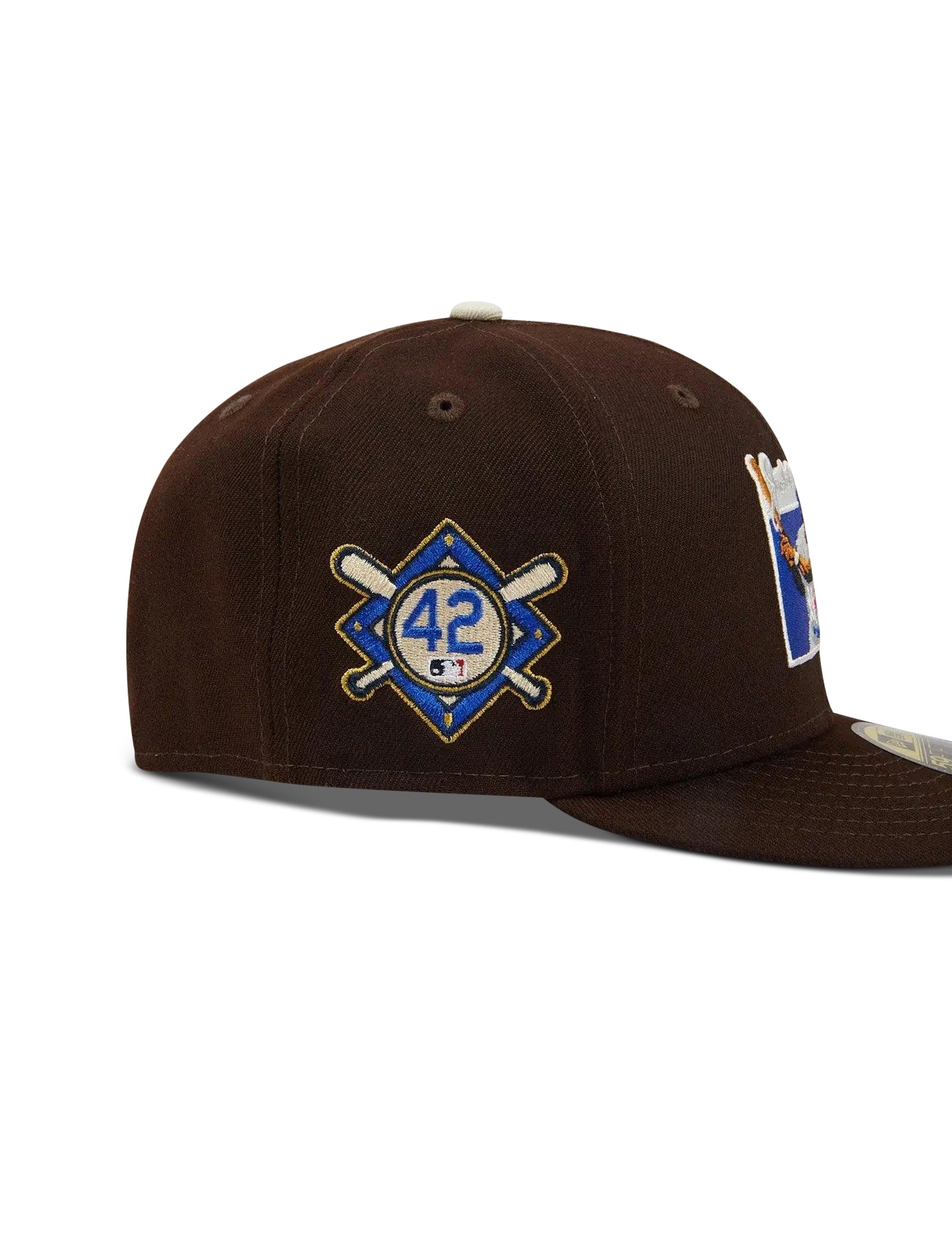 New Era 5950 LA Dodgers Jackie Robinson 75 Years Hat - Brown 2