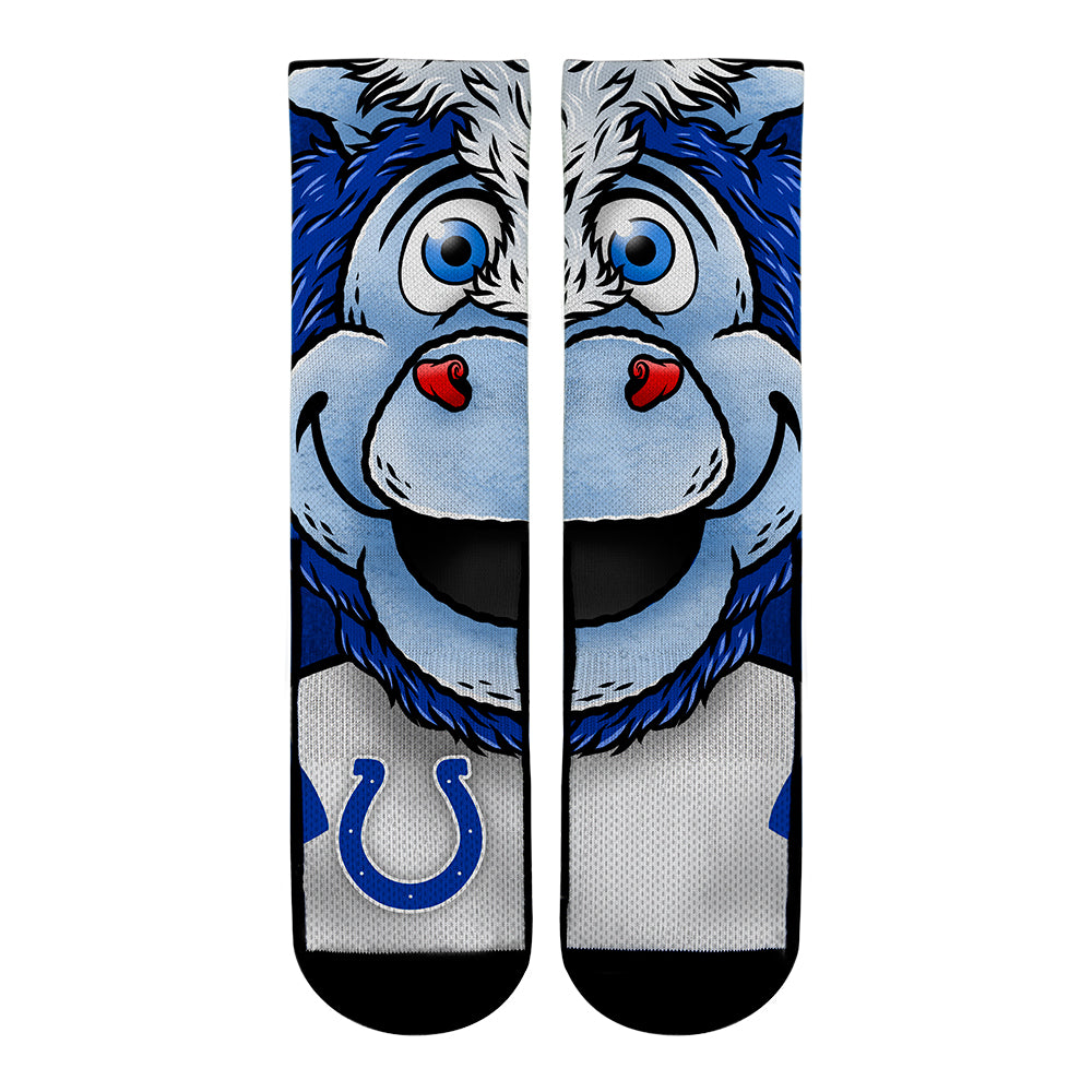 Indianapolis Colts - Split Face Mascot | Rock 'Em Socks 1