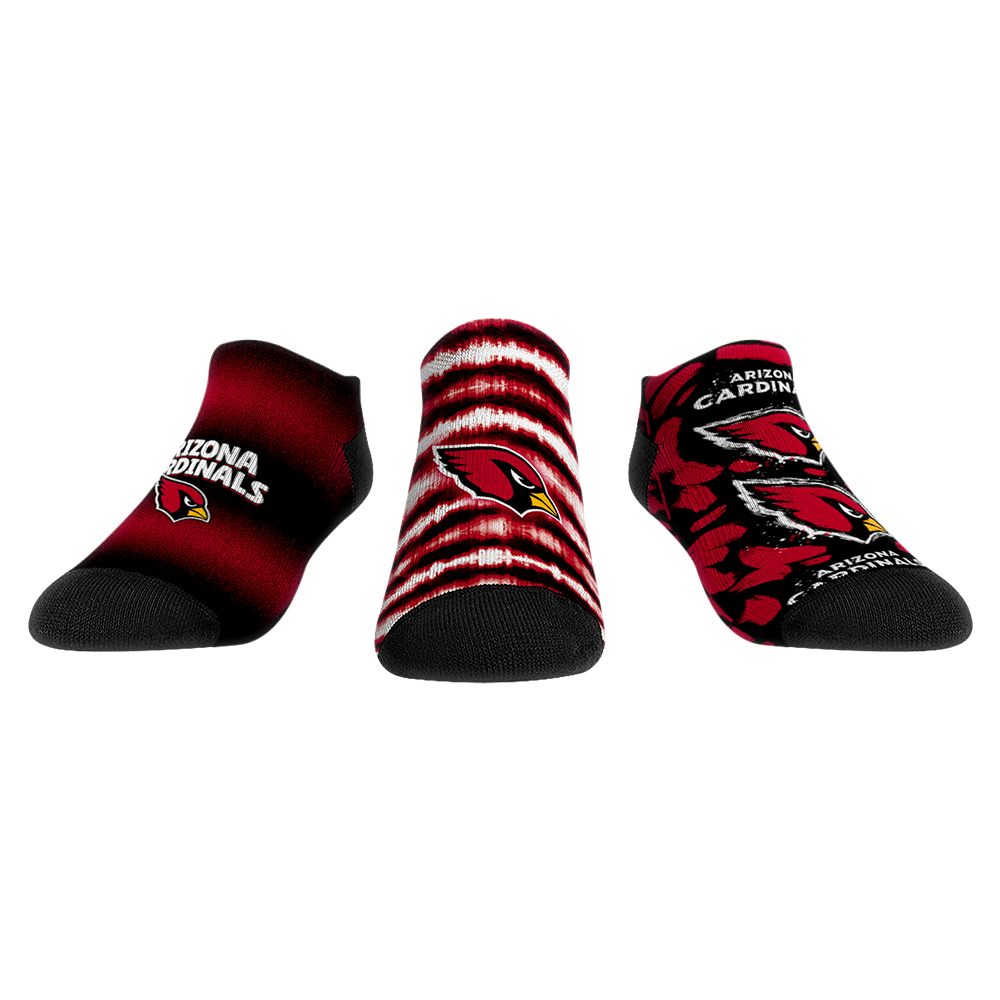 Arizona Cardinals - Low Cut - Make Some Noise (3-Pack) | Rock 'Em Socks