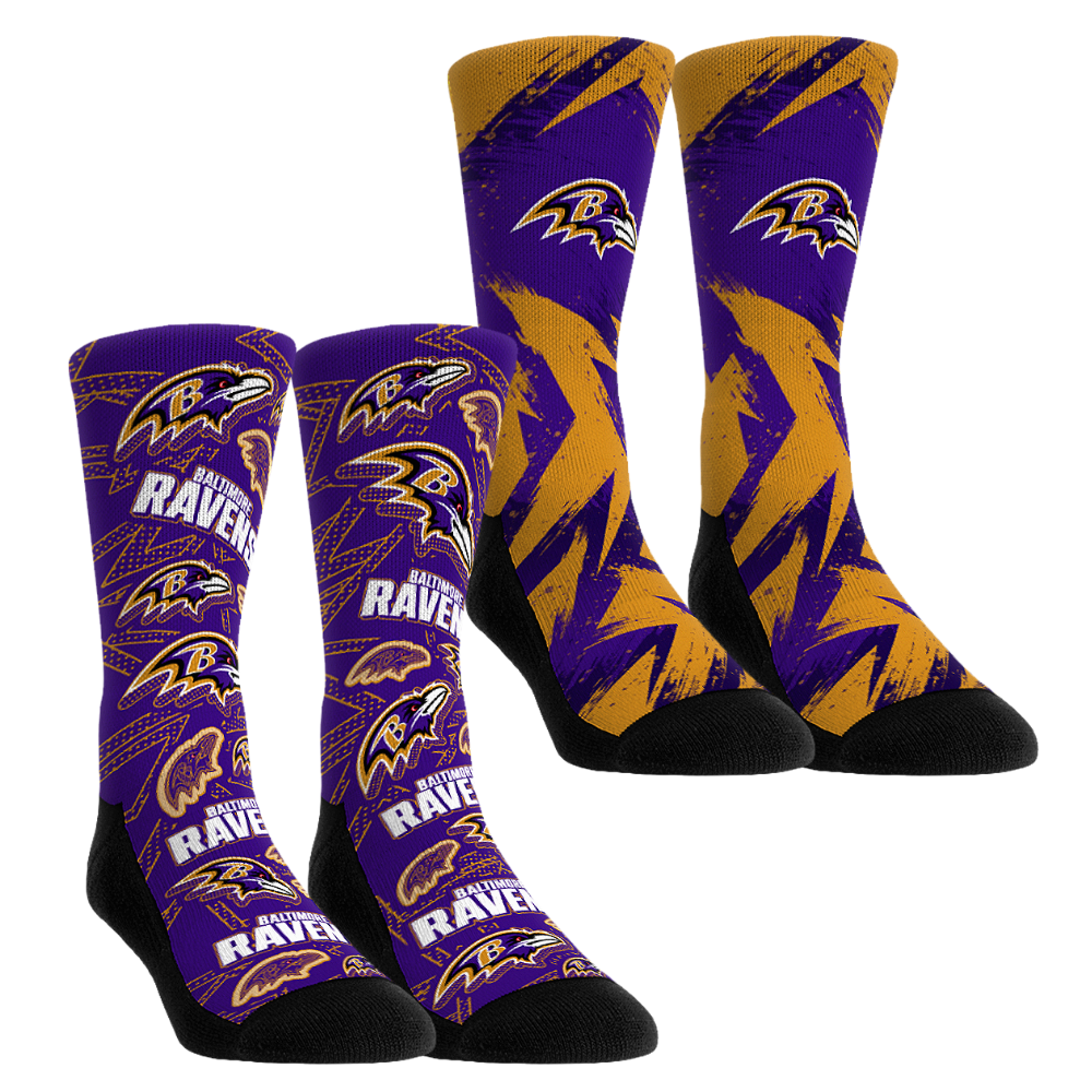 Baltimore Ravens - Game Day 2-Pack | Rock 'Em Socks